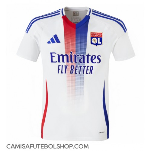 Camisa de time de futebol Olympique Lyonnais Replicas 1º Equipamento 2024-25 Manga Curta